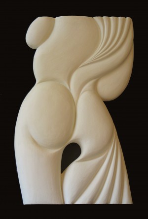 Nudo di schiena 2005 - 90x60 cm - terra refrattaria