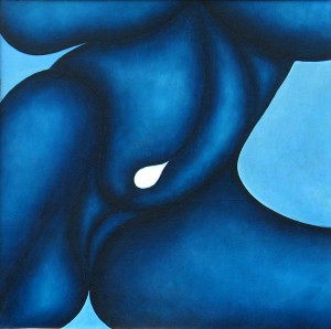 Nudo piccolo - 1996 - 40x40 cm - Olio su tavola